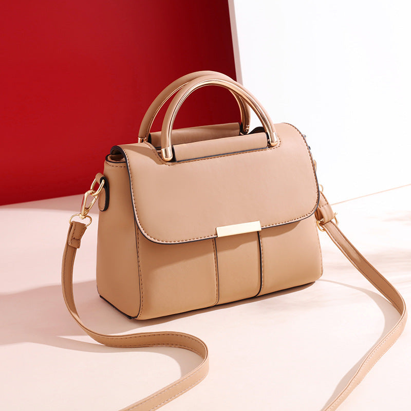 Quality matte colorful handbag with simple touches