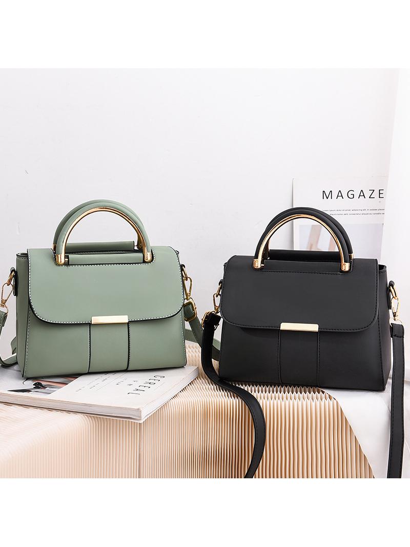 Quality matte colorful handbag with simple touches