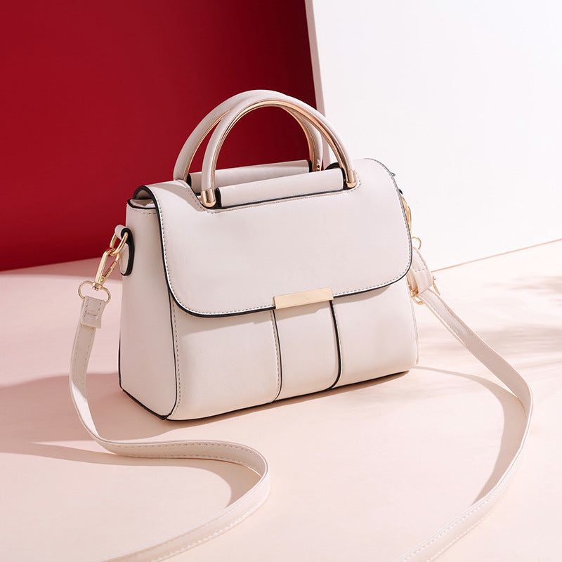 Quality matte colorful handbag with simple touches